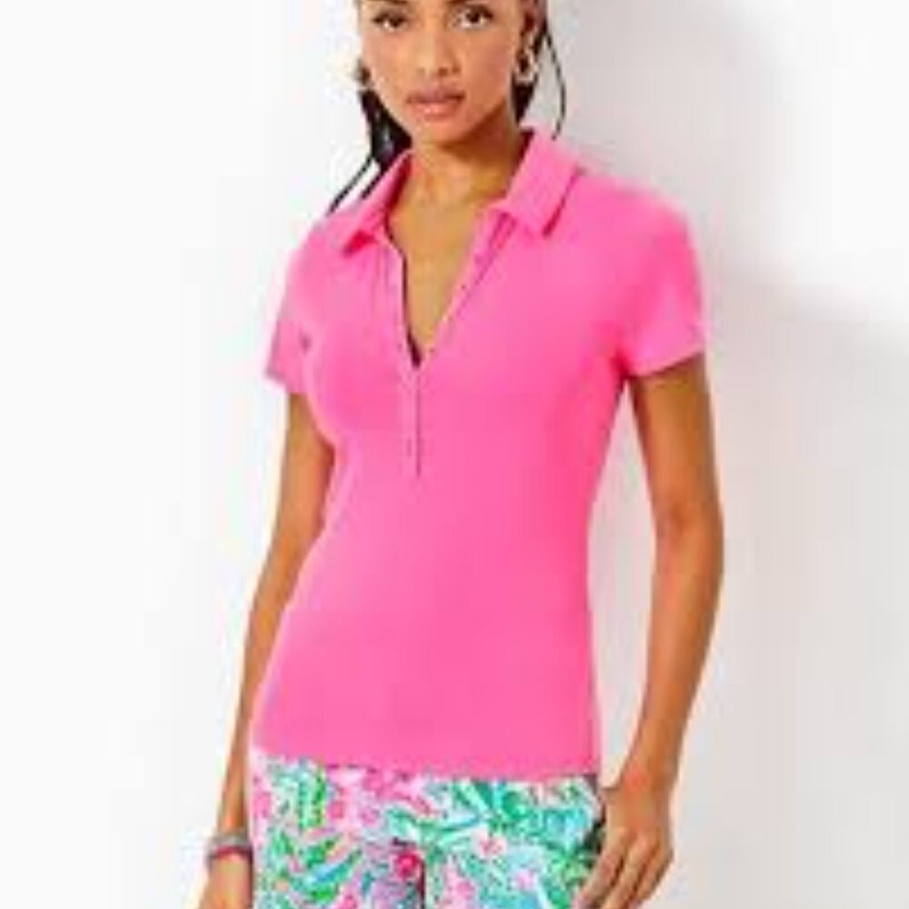 Lilly Pulitzer Women's Short Sleeve Reema Polo Shirt